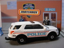 2024 RESCUE III Design '16 FORD INTERCEPTOR UTILITY☆white;POLICE ☆Matchbox LOOSE