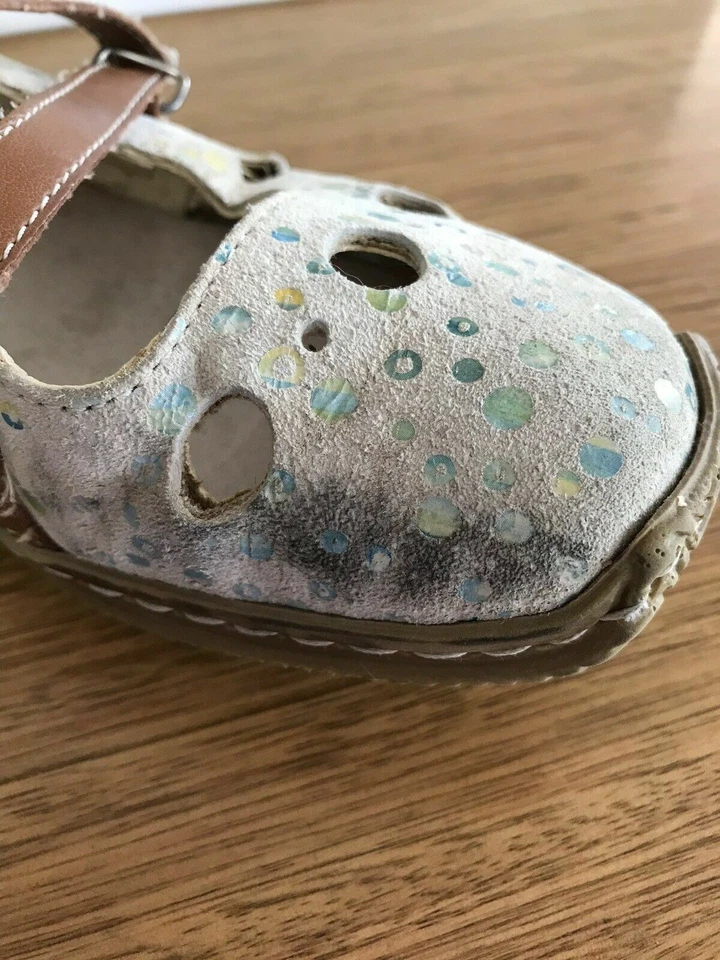 ☘️Mujer Rieker Antiestrés Gamuza Cuero Estampado Zapatos Correa Zuecos Planos Talla 37 6 Foto 4 de 4