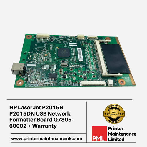 HP LaserJet P2015N P2015DN USB Network Formatter Board Q7805-60002 + Garantie
