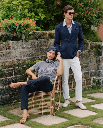HACKETT Marine Struktur Tweed Sakko Gr. 36R/46R Small Twill Zweireiher - Bild 4 von 13