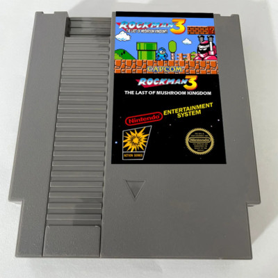   Rockman 3: Last of the Mushroom Kingdom   NES 8-Bit Game Cartridge