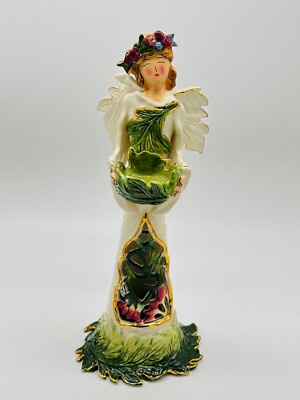 Blue Sky Corp Heather Goldminc 2003 Large 14'' Angel Tealight Holder