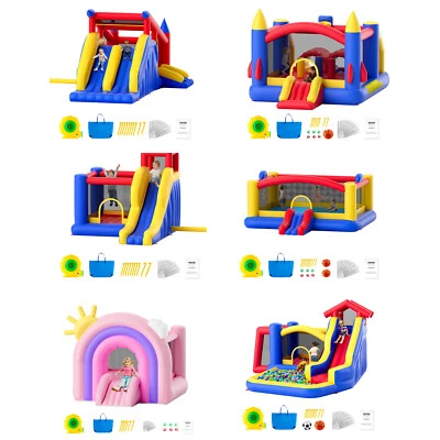 VEVOR Aufblasbare Hüpfburg Gebläse Rutsche Kinderspielzeug