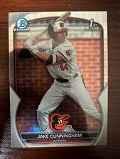 2023 Bowman Draft Chrome Refractors Jake Cunningham RC Baltimore Orioles