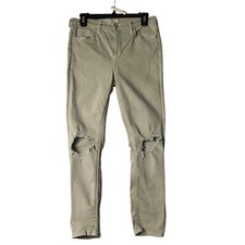 FREE PEOPLE FP Women's Denim Jegging Jeans Pants Women Size 30 Tan Distressed