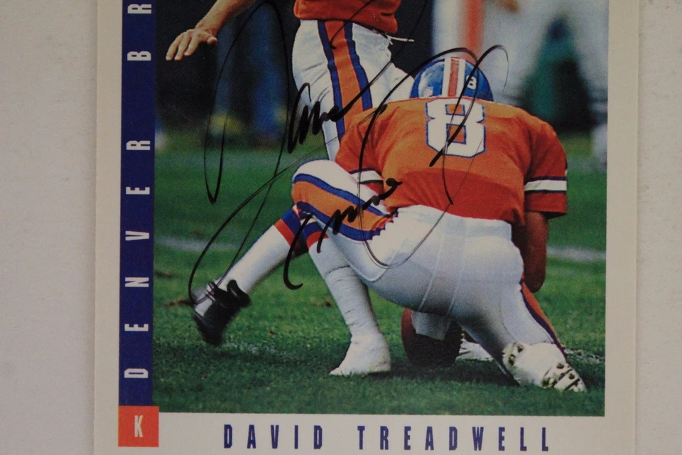 David Treadwell Denver Broncos Clemson Autograph 1993 Score #278 Signed Card 16J - Image 3 of 3