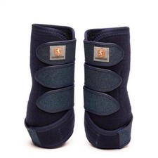 Horsecode Gamaschen Blue Glamour L Fesselkopfgamaschen blau navy mit Glitzer 