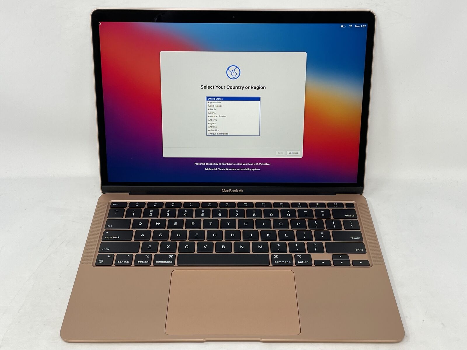 MacBook Air 13 Gold 2020 3.2 GHz M1 8-Core GPU 16GB 512GB