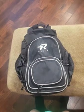Ringor Black Baseball Softball Backpack Bag BatPack 2 Bat Holder, A lot Pockets