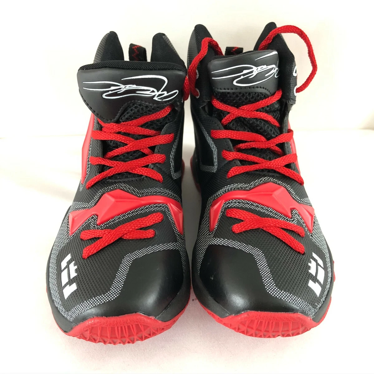Jarmes Boys Sneakers Athletic Lace Up Black Red Size 36 US 4 eBay