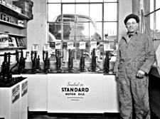 CHEVRON STANDARD OIL RPM LUBSTER'S GAS STATION  SERVICE   PHOTO  5x7 REPRINT