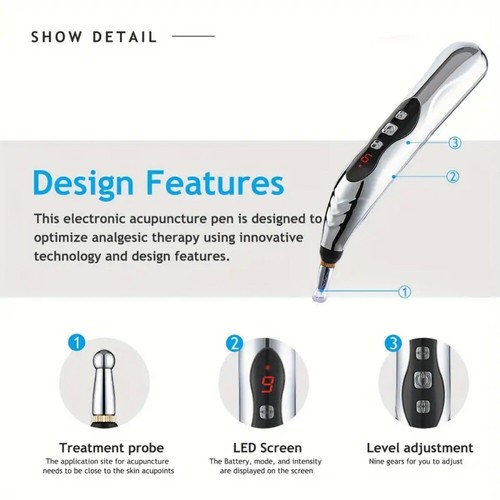 Rechargeable Acupuncture Therapy Electronic Pen Meridian Energy Heal Massage - Picture 21 of 24