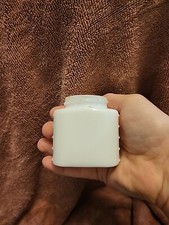 Antique Milk Glass Cosmetics Jar