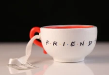 New Hallmark Friends TV Series Central Perk Coffee Christmas Decoupage Ornament