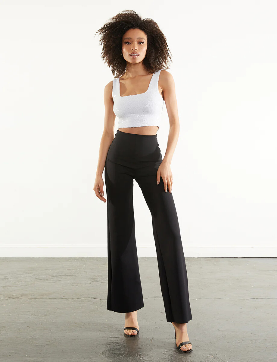 Commando NEO202 Neoprene Wide Leg Pant Black image 3