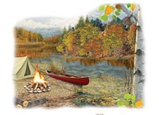 Camping Tent and Campfire Sweatshirt  Sizes/Colors