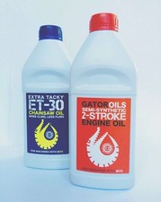 1L Gator Chainsaw Chain Oil + 1L 2 Stroke Engine Oil for all saw types