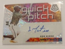2021 MOSAIC QUICK PITCH BASEBALL JORGE MATEO RC AUTO