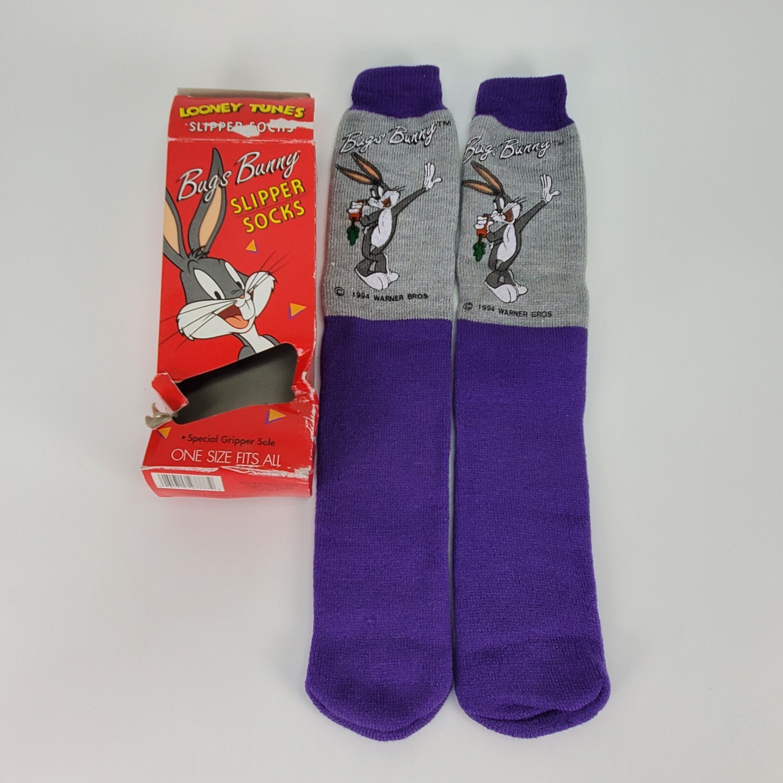 SAOLA Calzini ciabatte coniglietto viola vintage 1994 suola taglia unica adulto