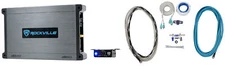 Rockville DBM13 3000w Peak/750w RMS Mono Marine Boat Amplifier+Remote+Amp Kit