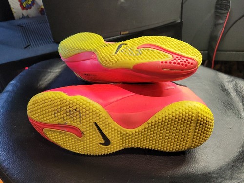 Nike Hypervenom Youth 11.5 Neon Pink/Yellow Indoor Soccer Cleats - 第 5/6 張圖片