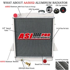 4 ROW Aluminum Radiator Fits 1969-1974 Triumph TR6 1967-1968 TR250 2.5L MT USA