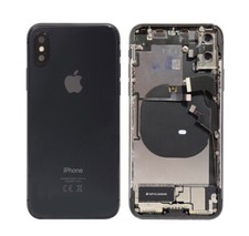 iPhone X Back Housing Replacement Black Space Gray Frame W Small Parts Grade B