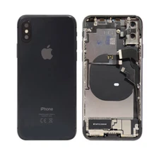 iPhone X Back Housing Replacement Black Space Gray Frame W Small Parts Grade B
