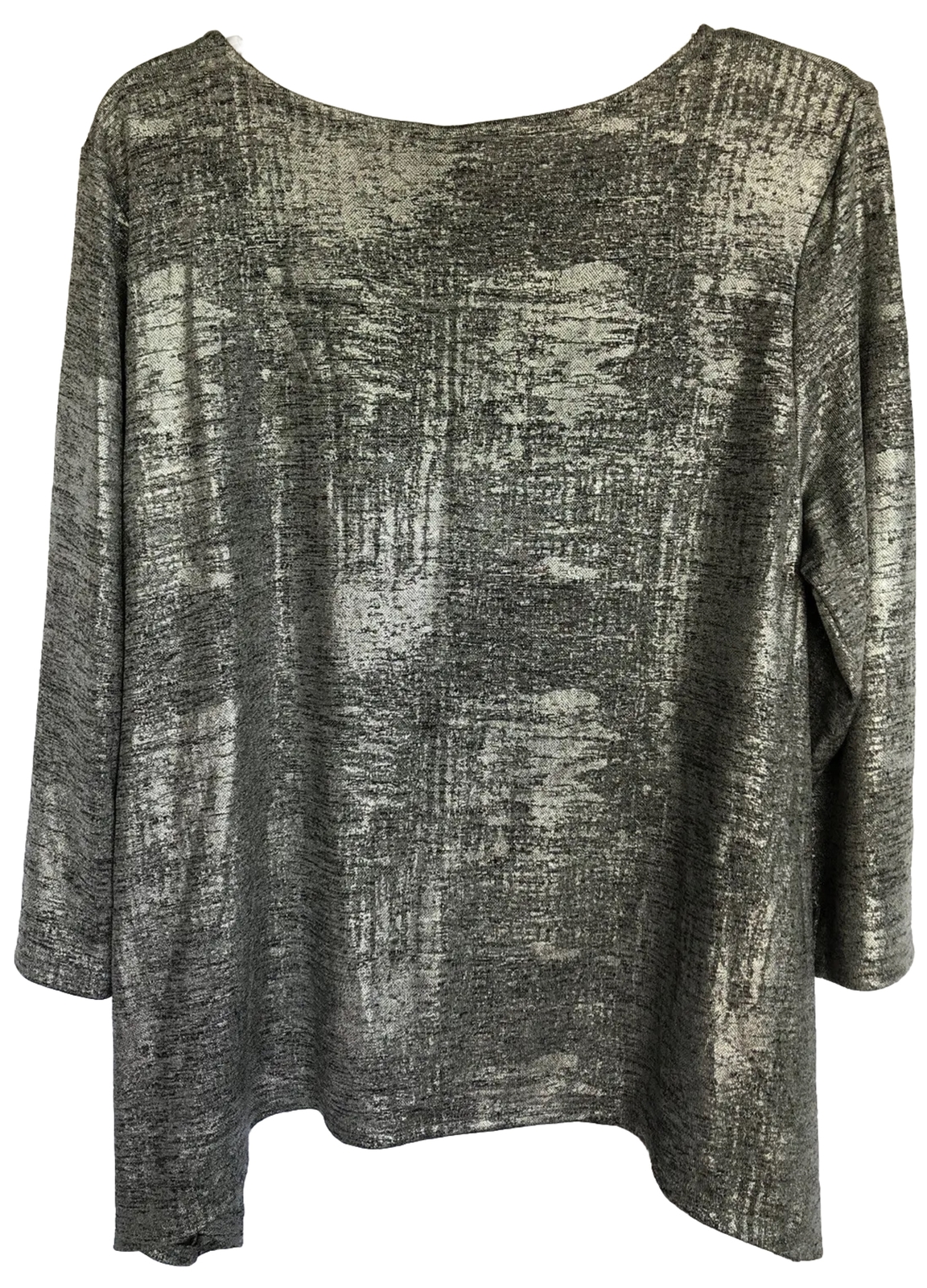 Ruby Rd. Petite Womens Pullover Blouse Silver Met… - image 7