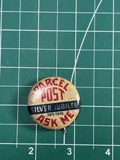 Vintage 1938 Parcel Post Silver Jubilee 1913-1938 Pin USPS Postal Post Office