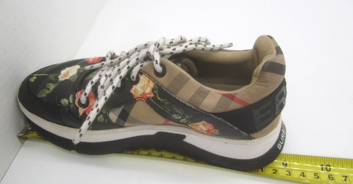 Burberry Girls Brockton Vintage Check&Floral-Print Sneakers sz 32 US 13.5 - Picture 17 of 17