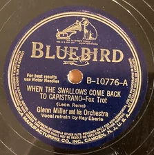 Glenn Miller Or – 78 rpm Bluebird B-10776: When the Swallows Come Back