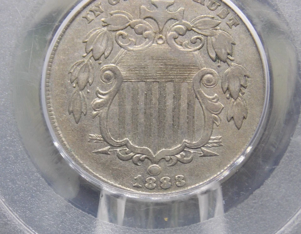1883/2 U.S. Shield Nickel *OVERDATE* FS-303 5c PCGS XF45 #423 Extra Fine ECC&C - Image 2 of 4