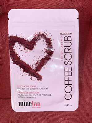 MineTan - PREP & PRIME EXFOLIATING Coffee Scrub - 30G TRAVEL PACK - NEW