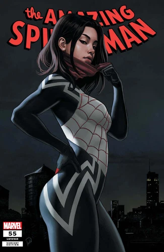 AMAZING SPIDER-MAN #55 NM TALAVERA EXCLUSIVE VARIANT~ SILK MARVEL COMICS