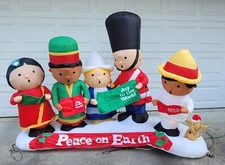 Gemmy Holiday Living Children Of The World 5.5’ High 8.2’ Length Inflatable