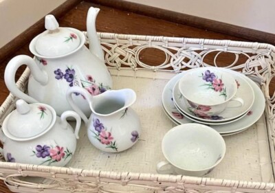 Lot De 2 Sets De Table Anciens D Porthault - 100% Coton Blanc - Made In France