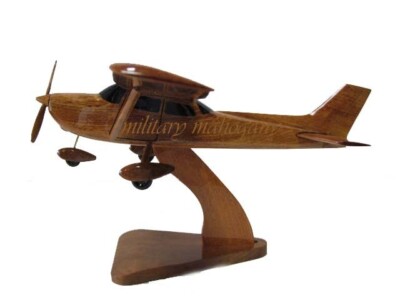 Cessna 172 Skyhawk Mahogany Wood Wooden Private Pilot Airplane