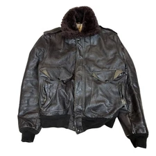 Vintage 60s Schott Bros IS 674 MS A2 Flight Leather Bomber Jacket Men's 42
