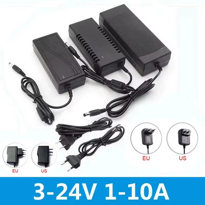 Power Supply Adapter AC 220V DC 3V 5V 6V 8V 9V 10V 12V 24V Adapter Charger 1A 2A