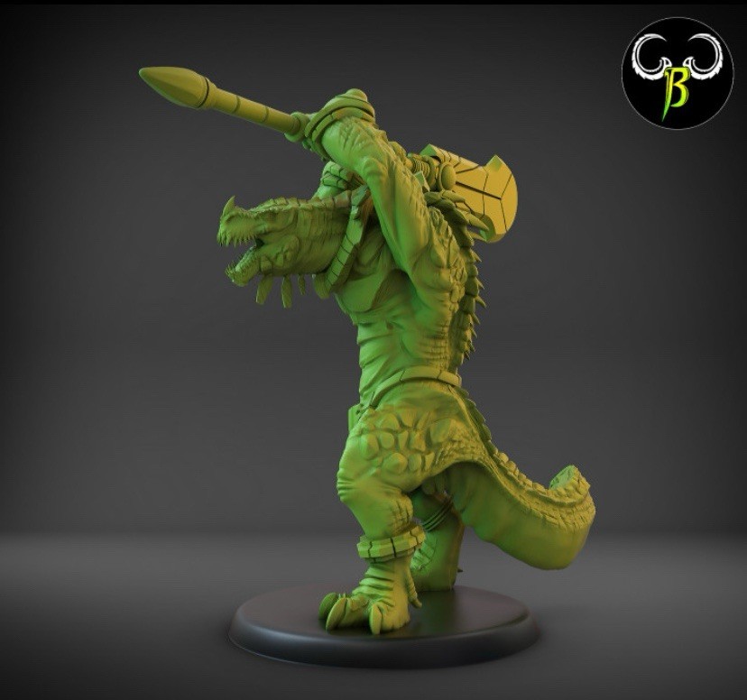 Lizard men  Croc Bruiser X5 28mm Fantasy Dinosaur Aztec Monster Infantry