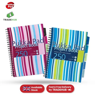 Pukka Pad Project Notebook - 250 Pages A4 Notebook for Office
