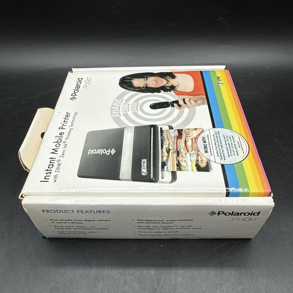 Polaroid CZA-20011B PoGo Instant Mobile Thermal Printer SEALED - Image 4 of 4