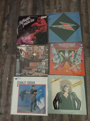 6 Album Lot 70s Guitar Pat Travers Robin Trower Stanley Jordan Ian Hunter Vanden