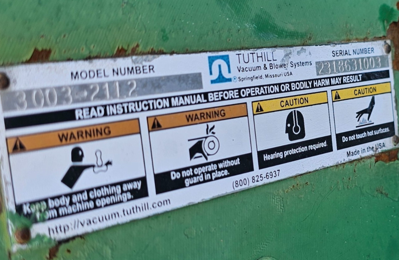 Blower Tuthill, #3003-2112 Positive Displacement REPAIR PARTS