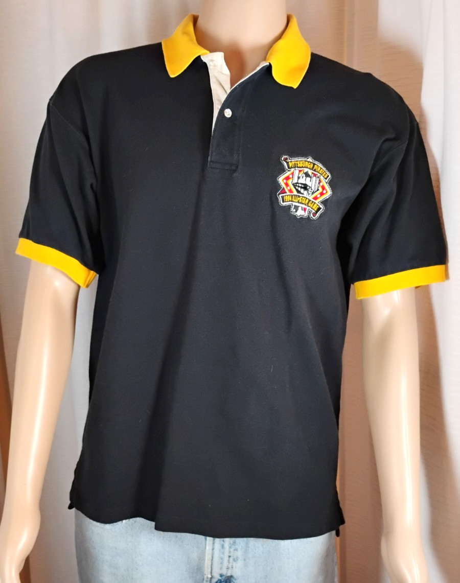 Vintage 90s The Game Pirates Polo 1994 All Star Three Rivers Stadium Mens Large