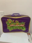 Vintage 1989 TMNT Teenage Mutant Ninja Turtles Youth Travel Suitcase Purple RARE