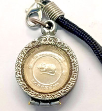 Rare 1989 LP Kasem Rat Thai Amulet Sacred Zodiac Wealth Lucky Fortune Medal