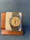 Vintage Rare 1980s Seiko SQ 8C23-6010 Day Date Quartz Gold Plated Gents Watch