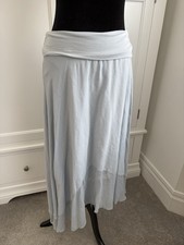 Phase Eight bNWT Maxi Floaty Summer Skirt Size m Light Blue